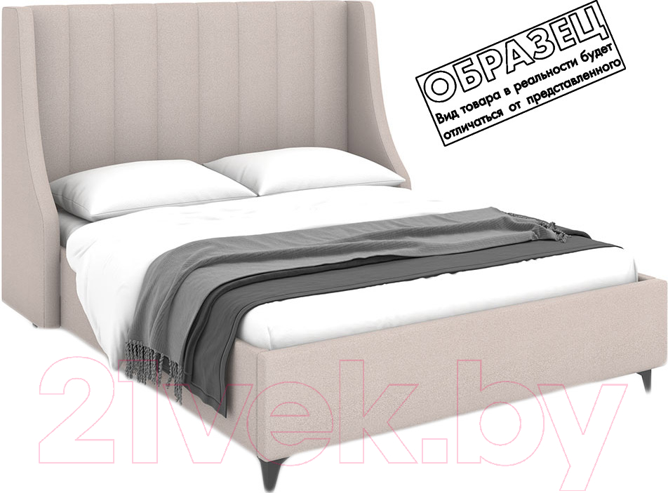 Каркас кровати Rivalli Жаклин Люкс 140x200 (Romano Cream) - фото