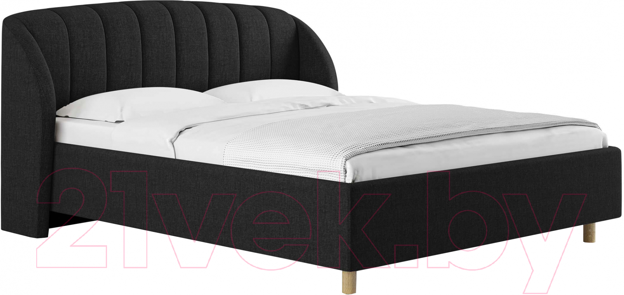 Каркас кровати Сонум Valencia 160x200 (кашемир графитовый) - фото