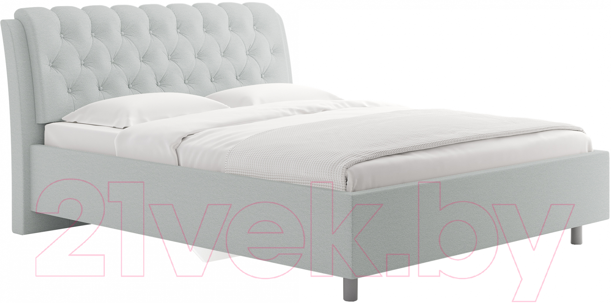 Каркас кровати Сонум Olivia 160x200 (тедди пепельный) - фото