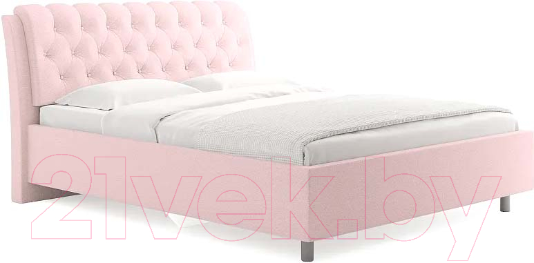 Каркас кровати Сонум Olivia 200x200 (тедди розовый) - фото