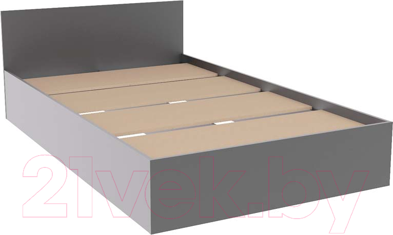 Полуторная кровать ДСВ Мори КРМЯ 1200.1/1 (графит) - фото
