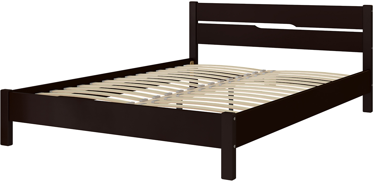 Каркас кровати Bravo Мебель Вероника 5 160x200 (орех темный) - фото