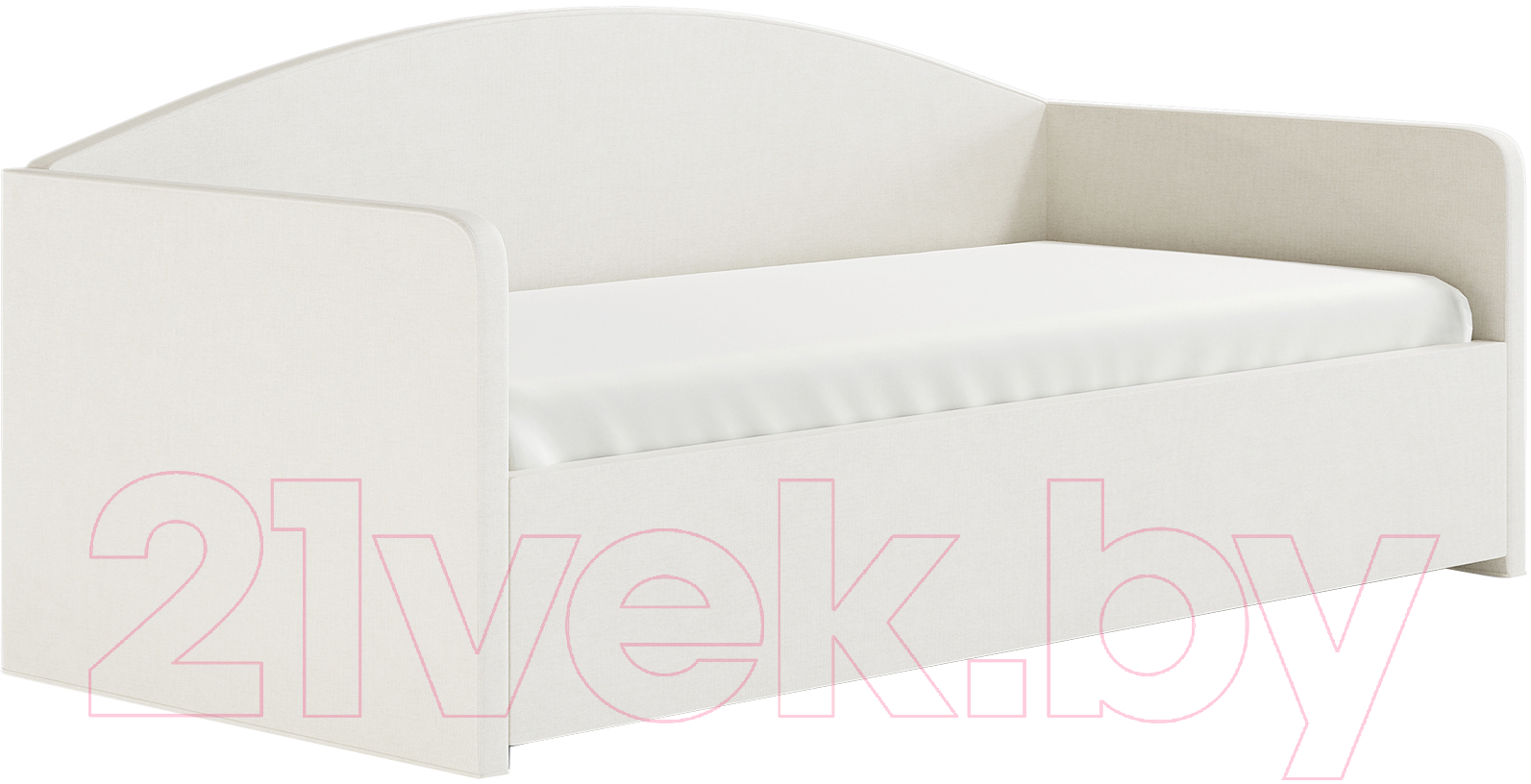 Каркас кровати Сонум Uno 90x200 (микровелюр белый) - фото