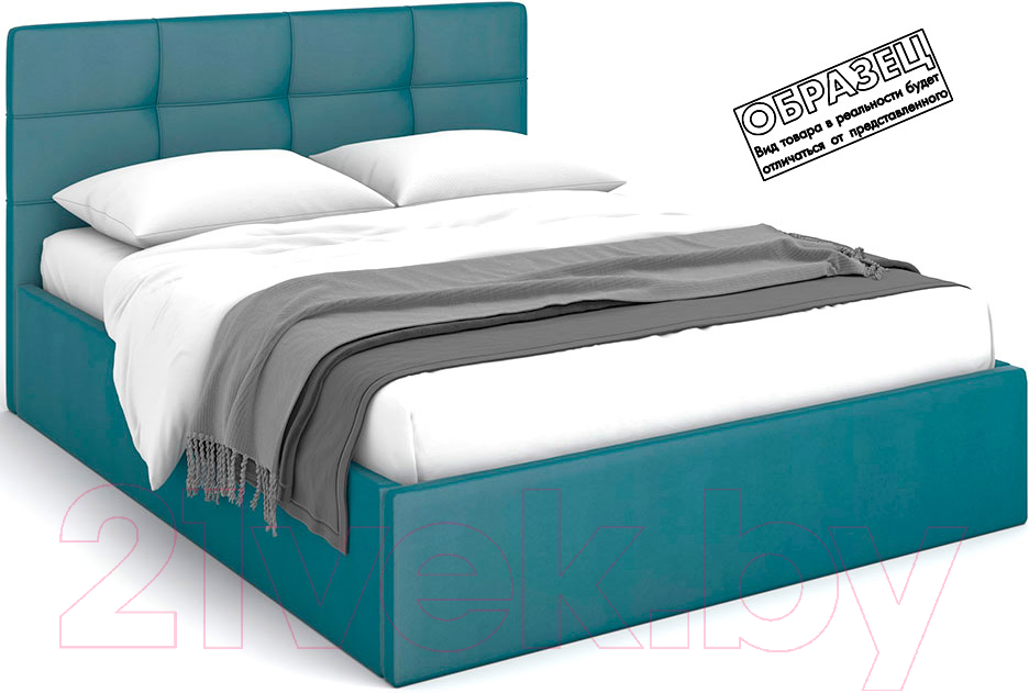 Каркас кровати Rivalli Валери Лайт 140x200 (Newtone Azure) - фото