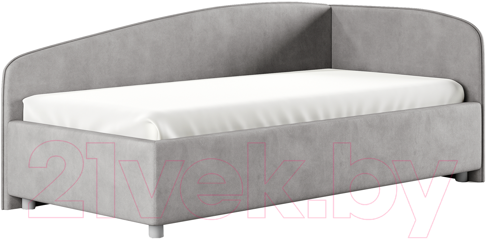 Каркас кровати Сонум Paola R 90x200 (замша серый) - фото