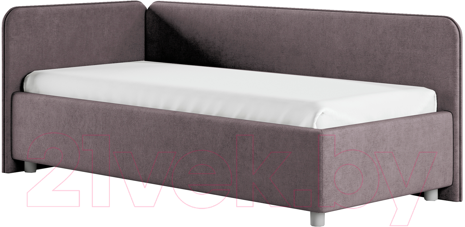 Каркас кровати Сонум Capri L 90x200 (микровелюр кофе) - фото