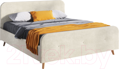 Каркас кровати Мебельград Сиерра Стандарт 160x200 (торонто светло-бежевый) - фото
