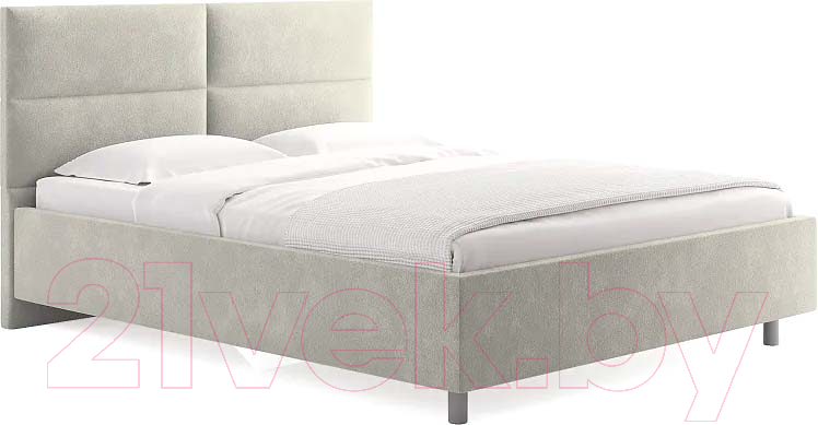 Каркас кровати Сонум Omega 200x200 (эвита кремовый) - фото