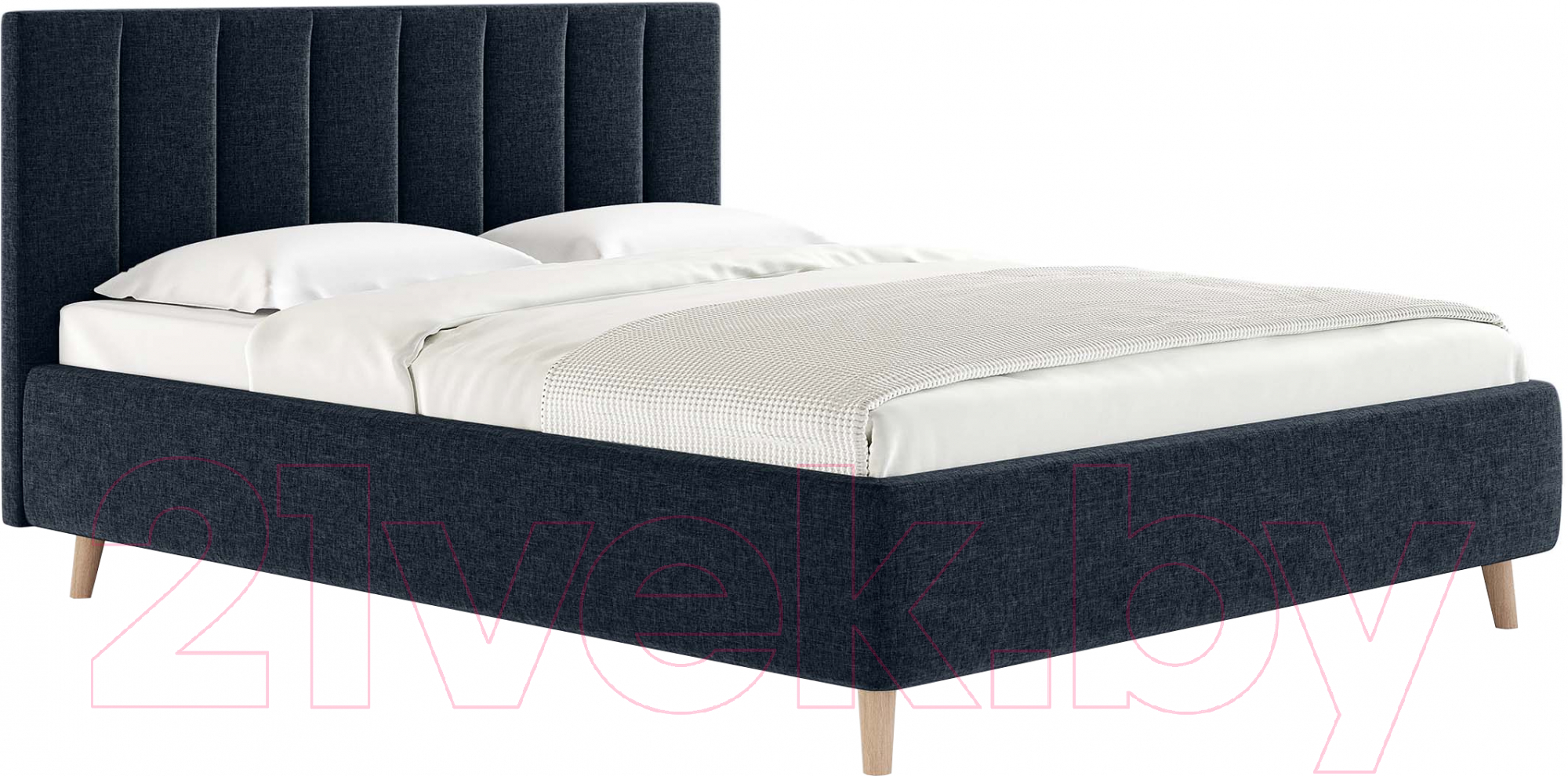 Каркас кровати Сонум Alma 200x200 (кашемир синий) - фото