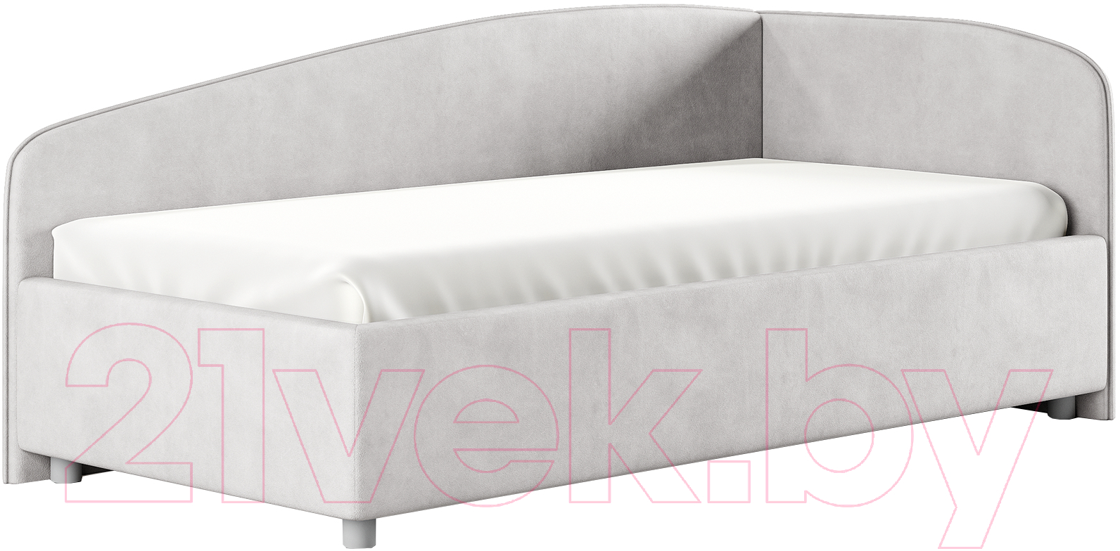 Каркас кровати Сонум Paola R 90x200 (замша пепельный) - фото