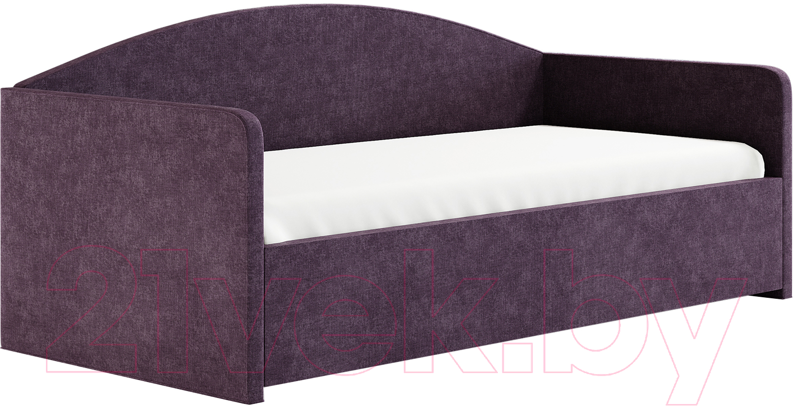 Каркас кровати Сонум Uno 90x200 (микровелюр лаванда) - фото