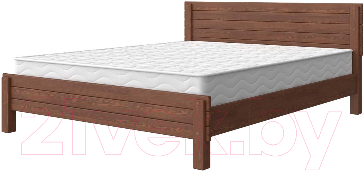 Каркас кровати Bravo Мебель Рейма 140x200 (Дуб коньяк) - фото