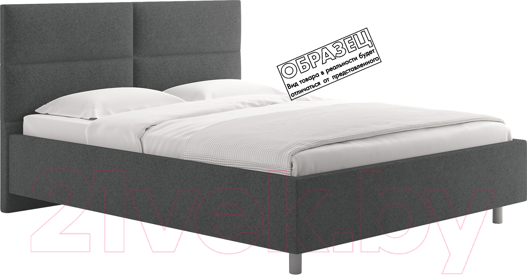 Каркас кровати Сонум Omega 90x200 (кашемир серый) - фото