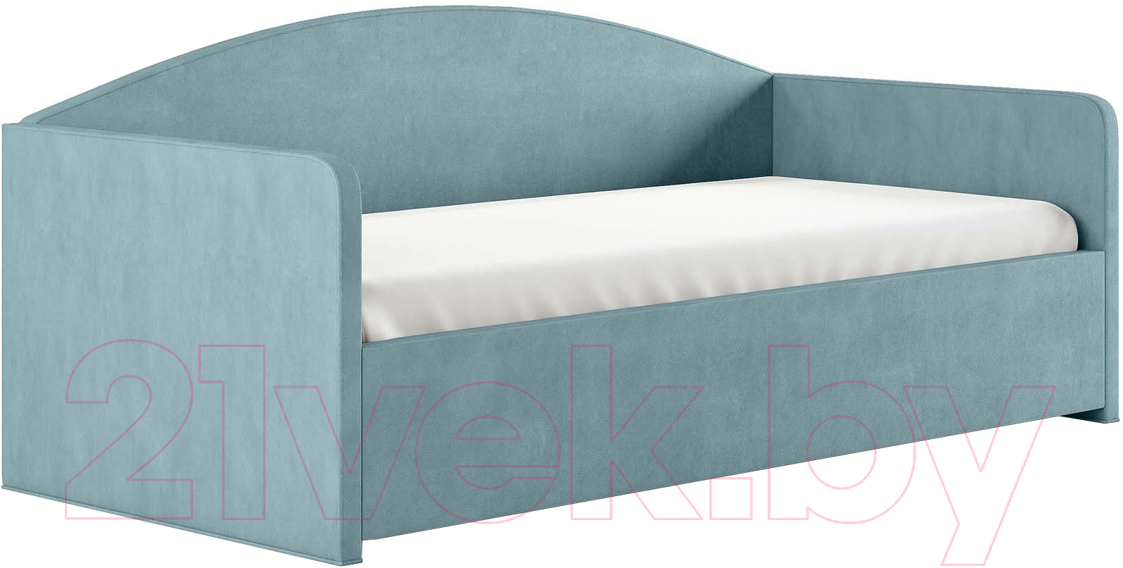 Каркас кровати Сонум Uno 90x200 (замша голубой) - фото