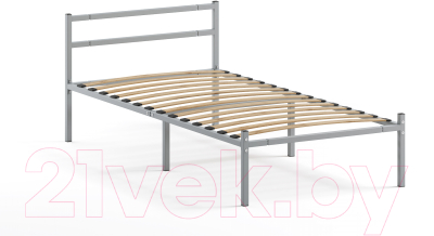 Односпальная кровать Домаклево Лофт 80x200 (серый)