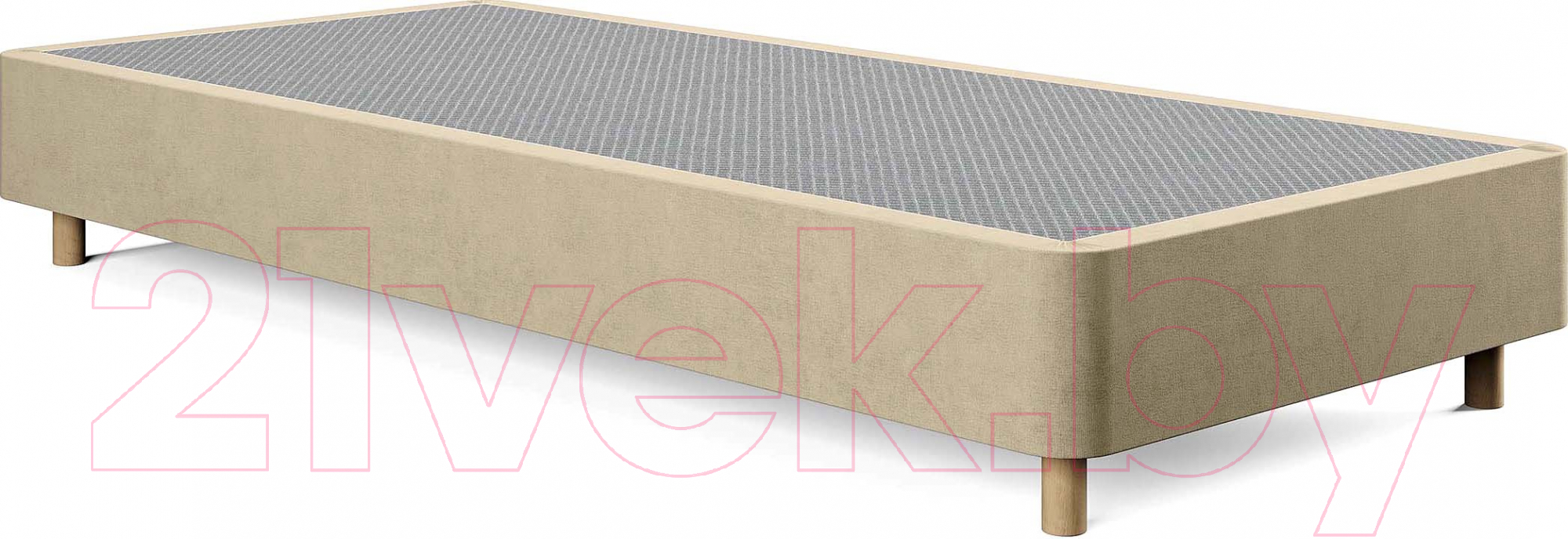 Каркас кровати Сонум Tatami 90x200 (микровелюр кремовый) - фото