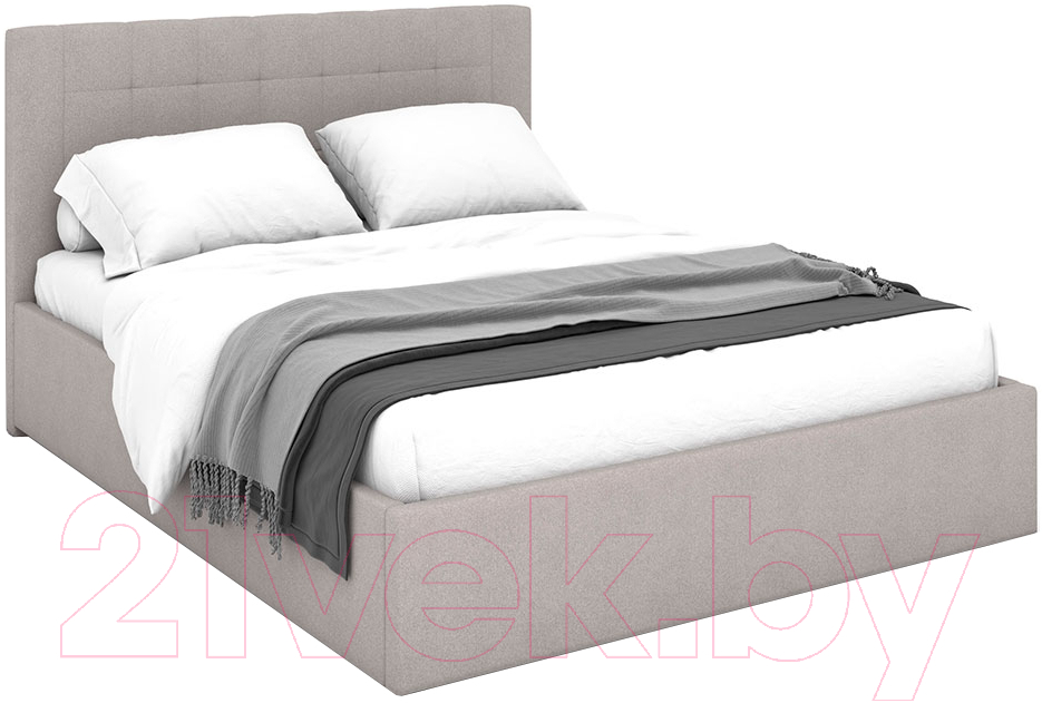 Каркас кровати Rivalli Толедо 140x200 (Runa Light Beige Молочный) - фото