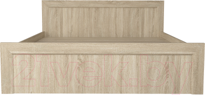 Двуспальная кровать Евва Турин ТР-1600мп/S (дуб сонома)