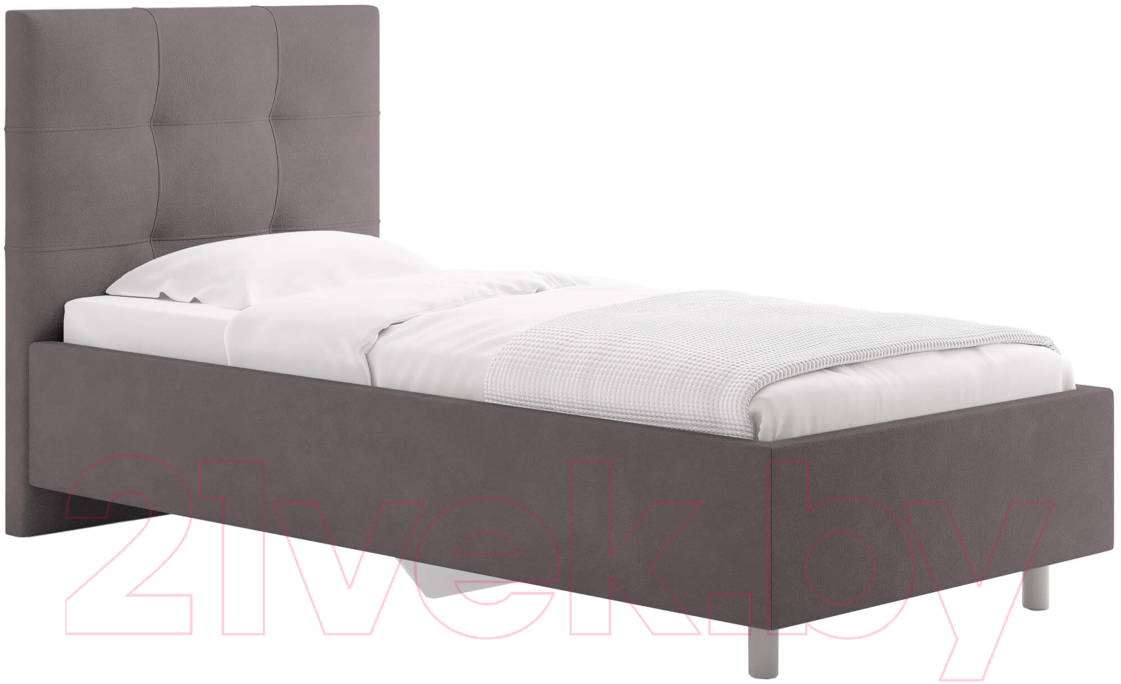 Каркас кровати Сонум Caprice 90x200 (замша какао) - фото