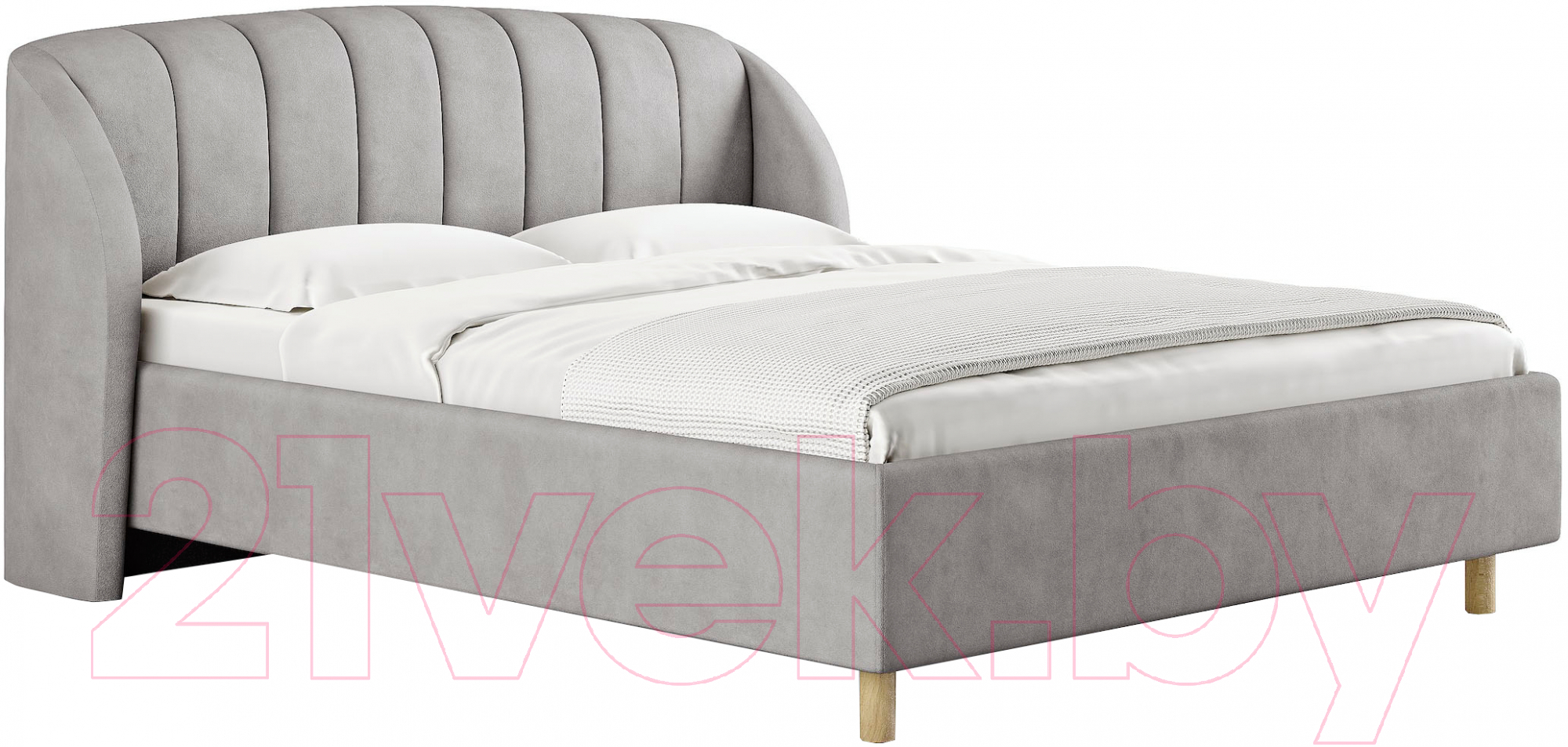 Каркас кровати Сонум Valencia 90x200 (замша серый) - фото