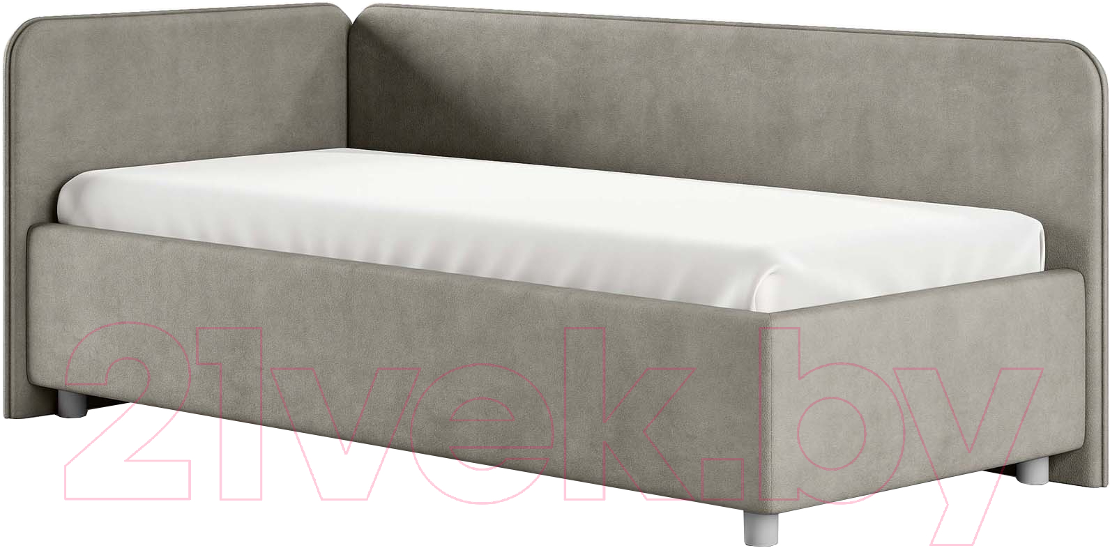 Каркас кровати Сонум Capri L 90x200 (замша бежевый) - фото