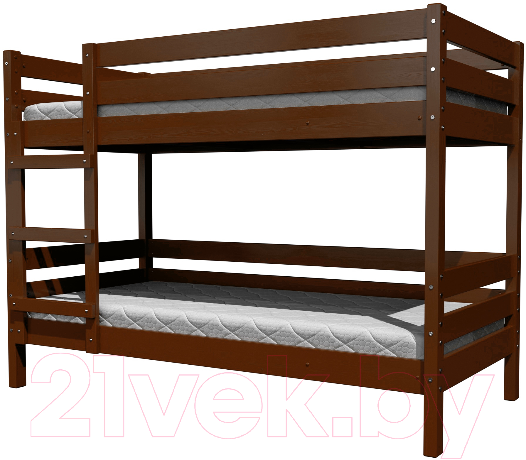 Двухъярусная кровать Bravo Мебель Джуниор 90x200 (орех) - фото