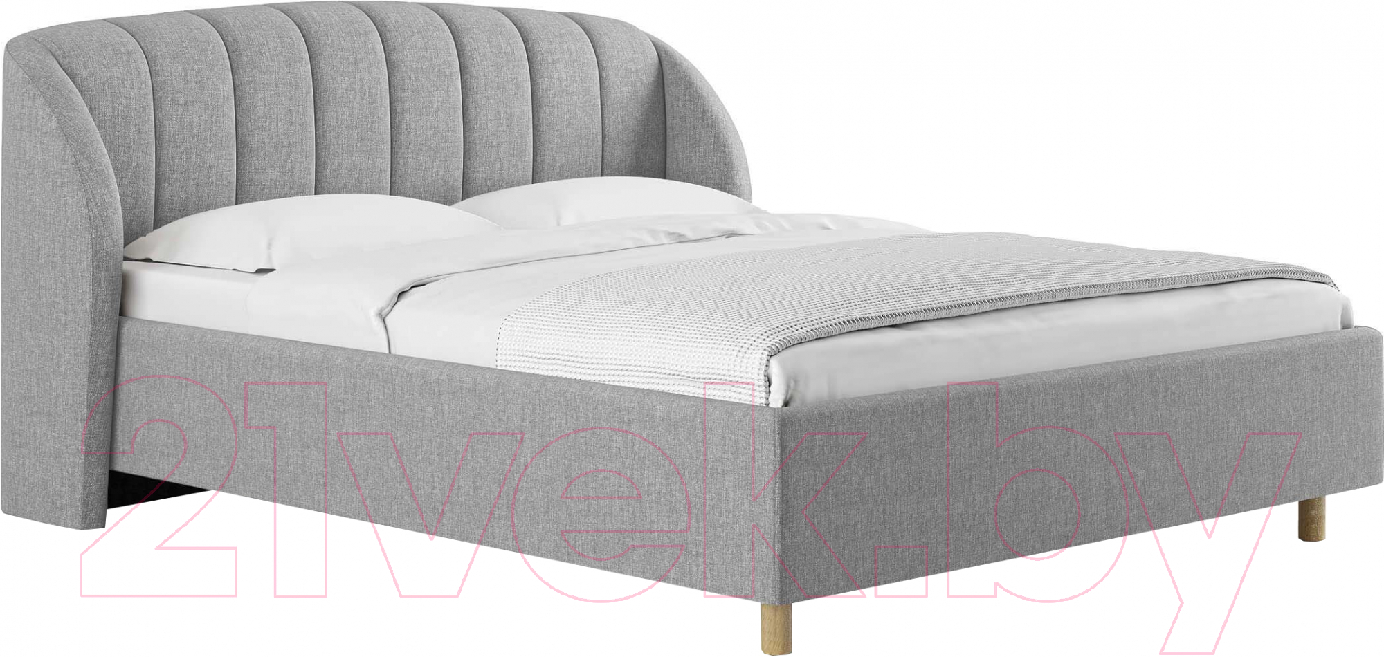 Каркас кровати Сонум Valencia 160x200 (кашемир светло-серый) - фото