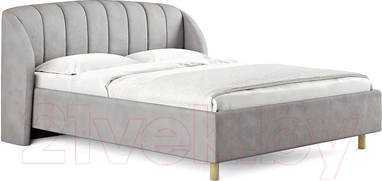 Каркас кровати Сонум Valencia 200x200 (замша серый) - фото