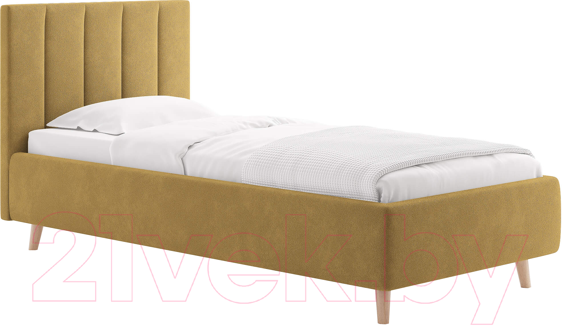 Каркас кровати Сонум Alma 90x200 (эвита горчичный) - фото