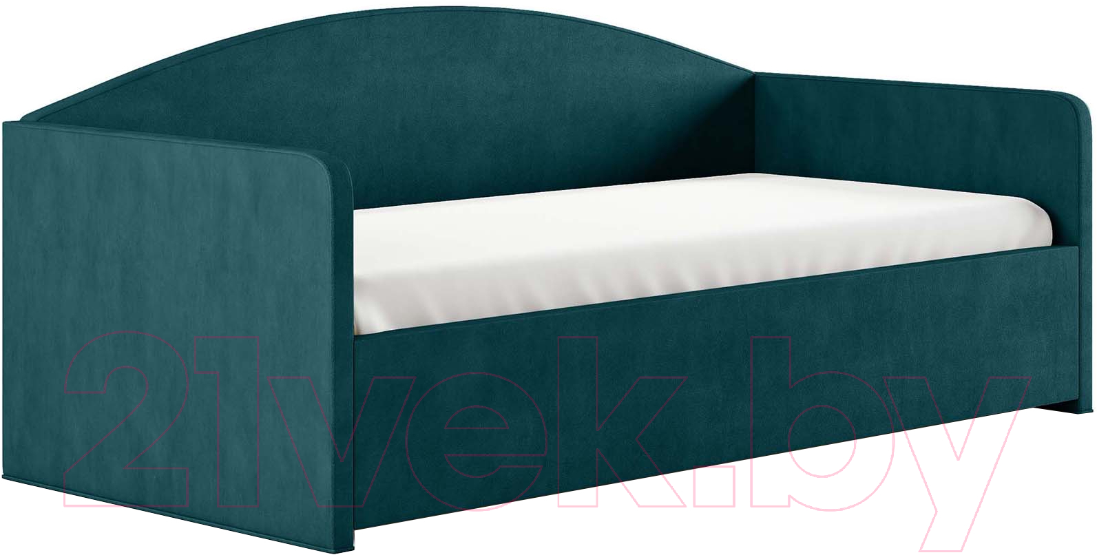 Каркас кровати Сонум Uno 90x200 (замша изумрудный) - фото