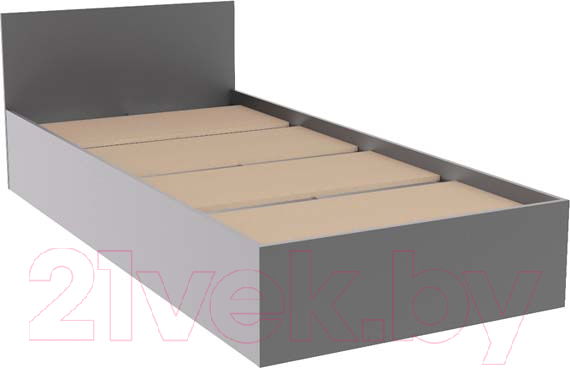 Односпальная кровать ДСВ Мори КРМЯ 900.1/1 (графит) - фото