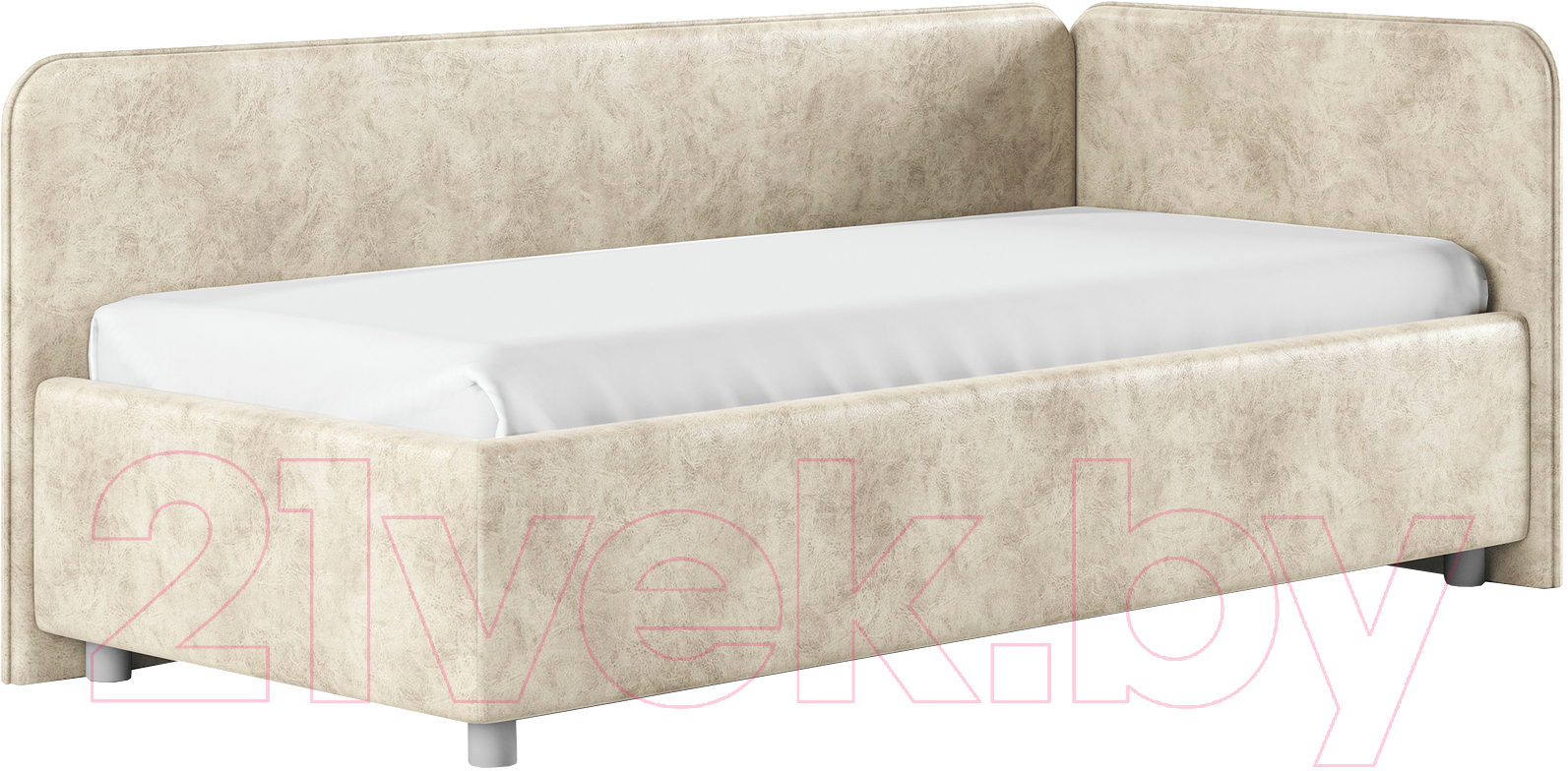 Каркас кровати Сонум Capri R 90x200 (энигма крем) - фото