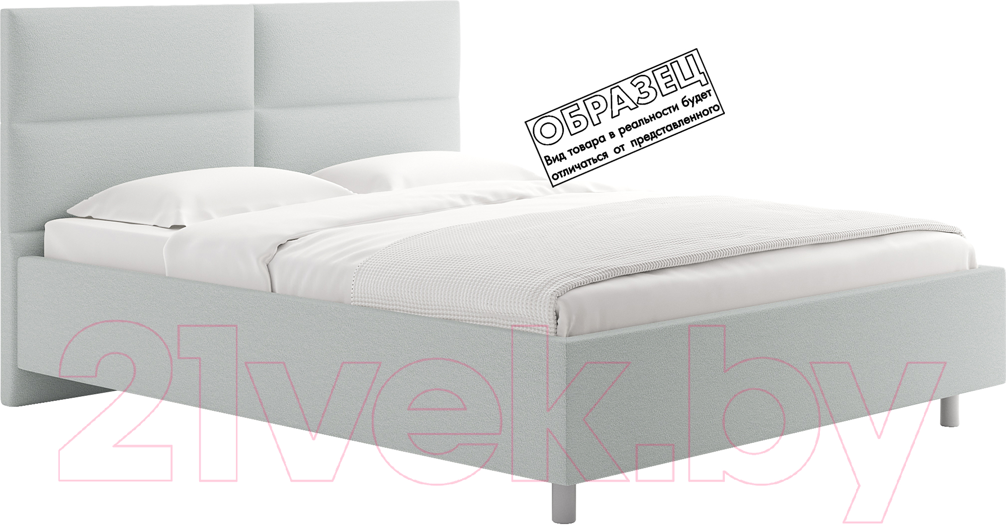 Каркас кровати Сонум Omega 90x200 (тедди пепельный) - фото