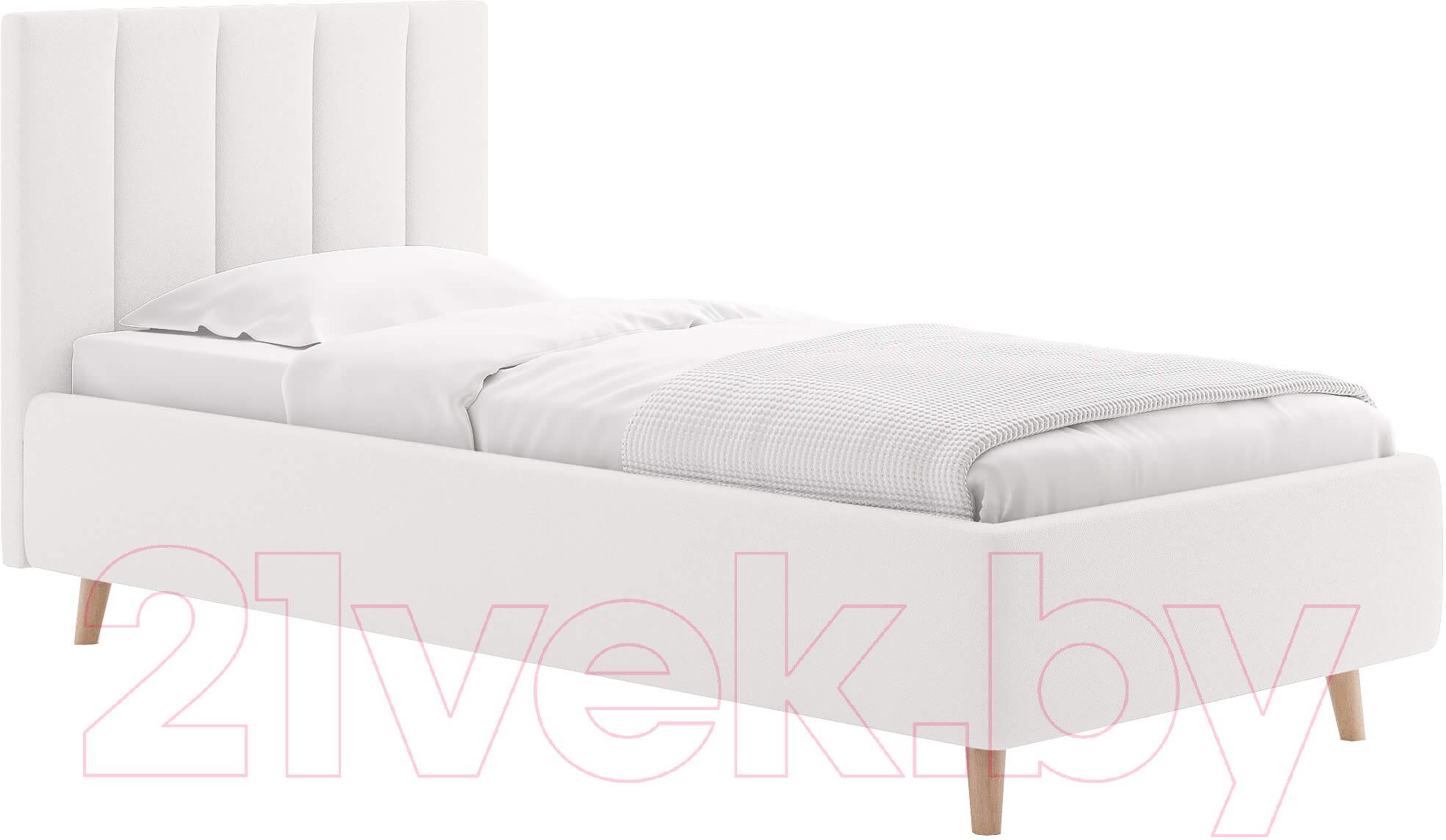 Каркас кровати Сонум Alma 90x200 (экокожа белый) - фото