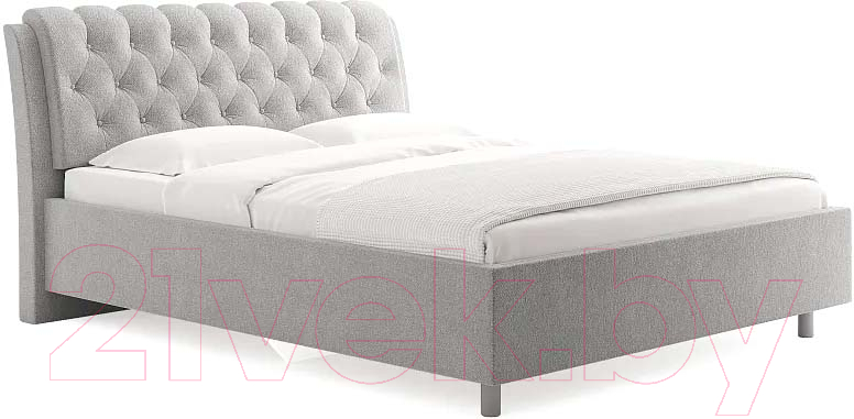 Каркас кровати Сонум Olivia 200x200 (рогожка пепельный) - фото