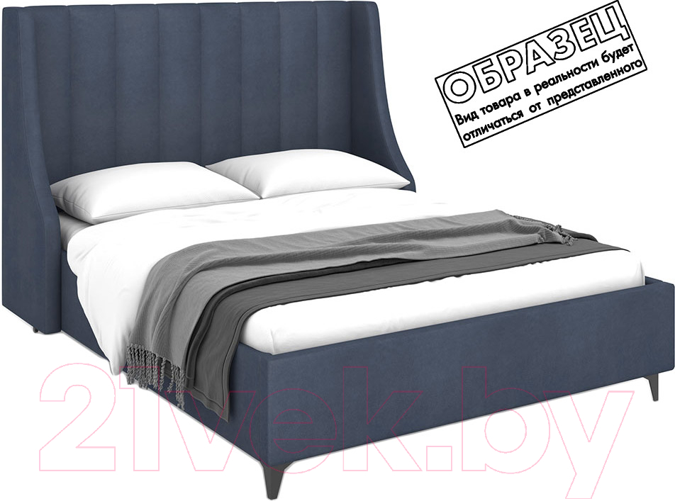 Каркас кровати Rivalli Жаклин Люкс 140x200 (Lamb Slate) - фото