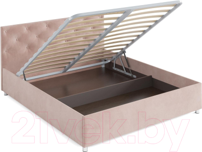 Двуспальная кровать Mebel-Ars Классик 160 (кордрой бежевый)