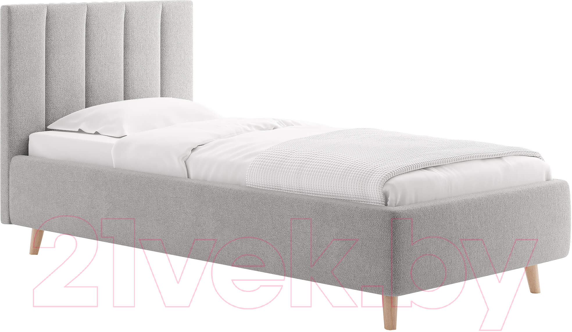 Каркас кровати Сонум Alma 90x200 (рогожка пепельный) - фото