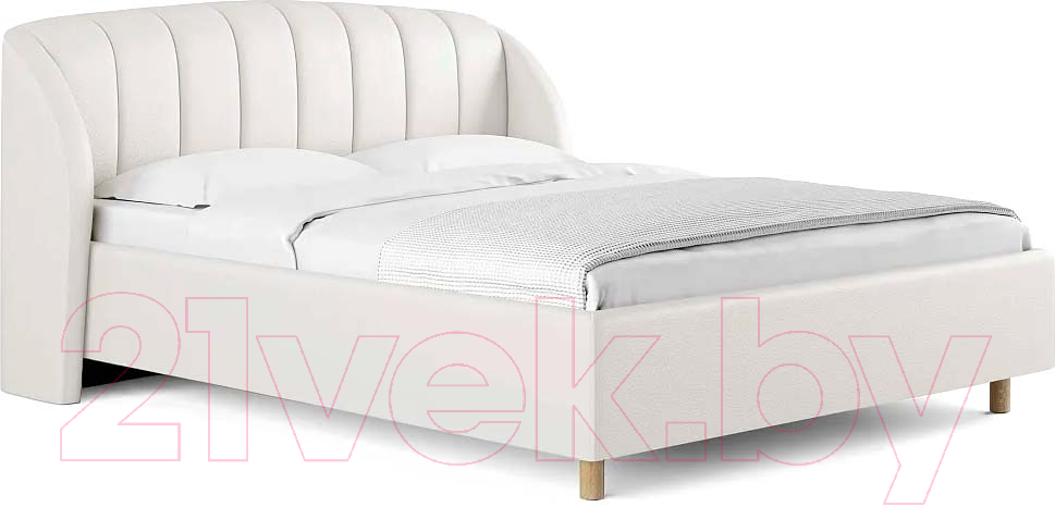 Каркас кровати Сонум Valencia 200x200 (экокожа белый) - фото