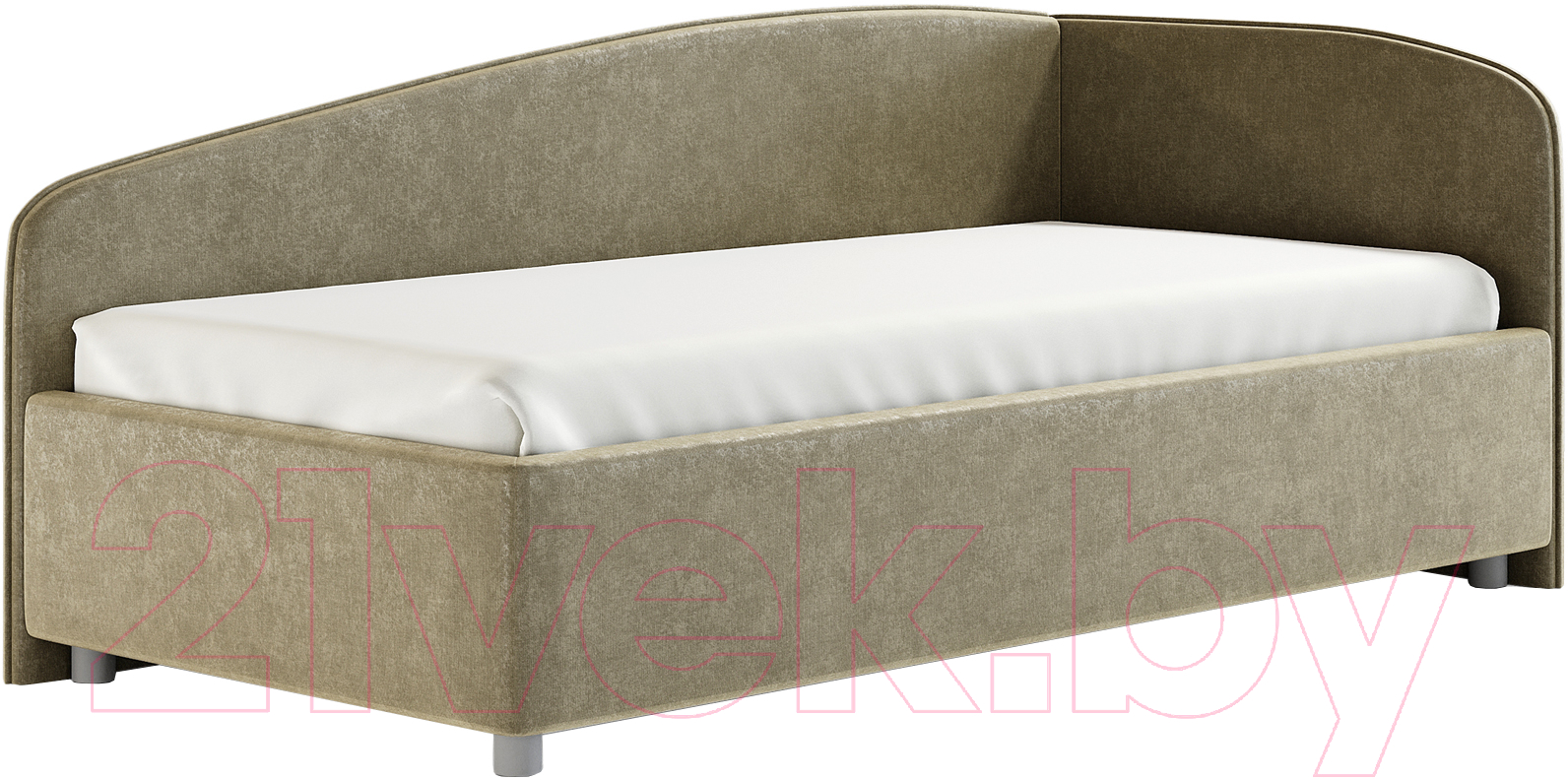 Каркас кровати Сонум Paola R 90x200 (микровелюр оливковый) - фото