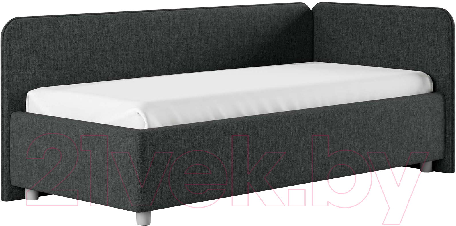 Каркас кровати Сонум Capri R 90x200 (кашемир серый) - фото