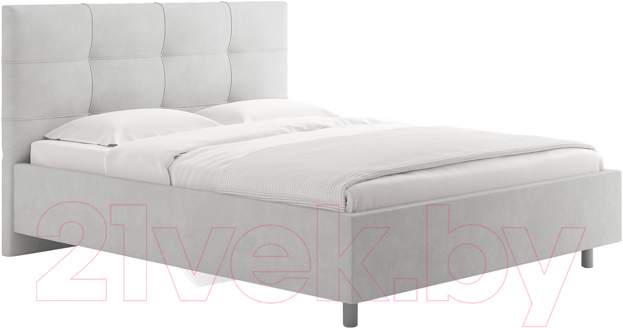 Каркас кровати Сонум Caprice 160x200 (замша пепельный) - фото