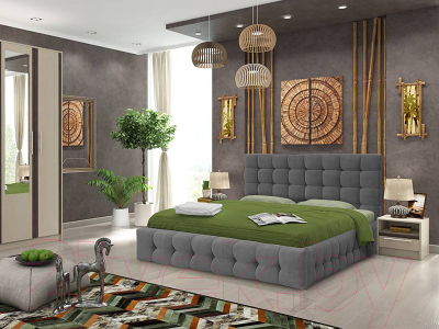 Полуторная кровать Асмана Двойная-3 120x200 (банни 10)