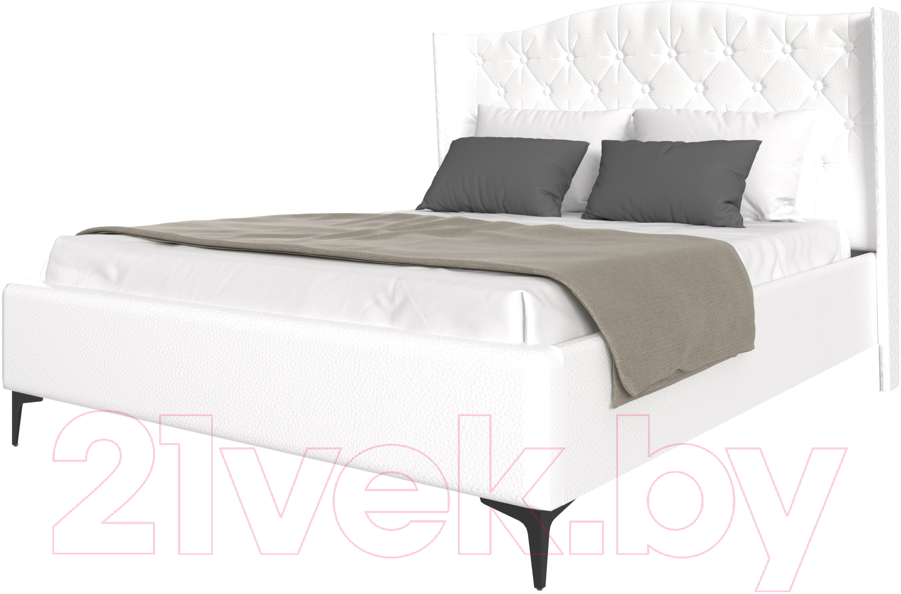 Каркас кровати НК Мебель Tango 180x200 / 72306804 (белый кожзам) - фото