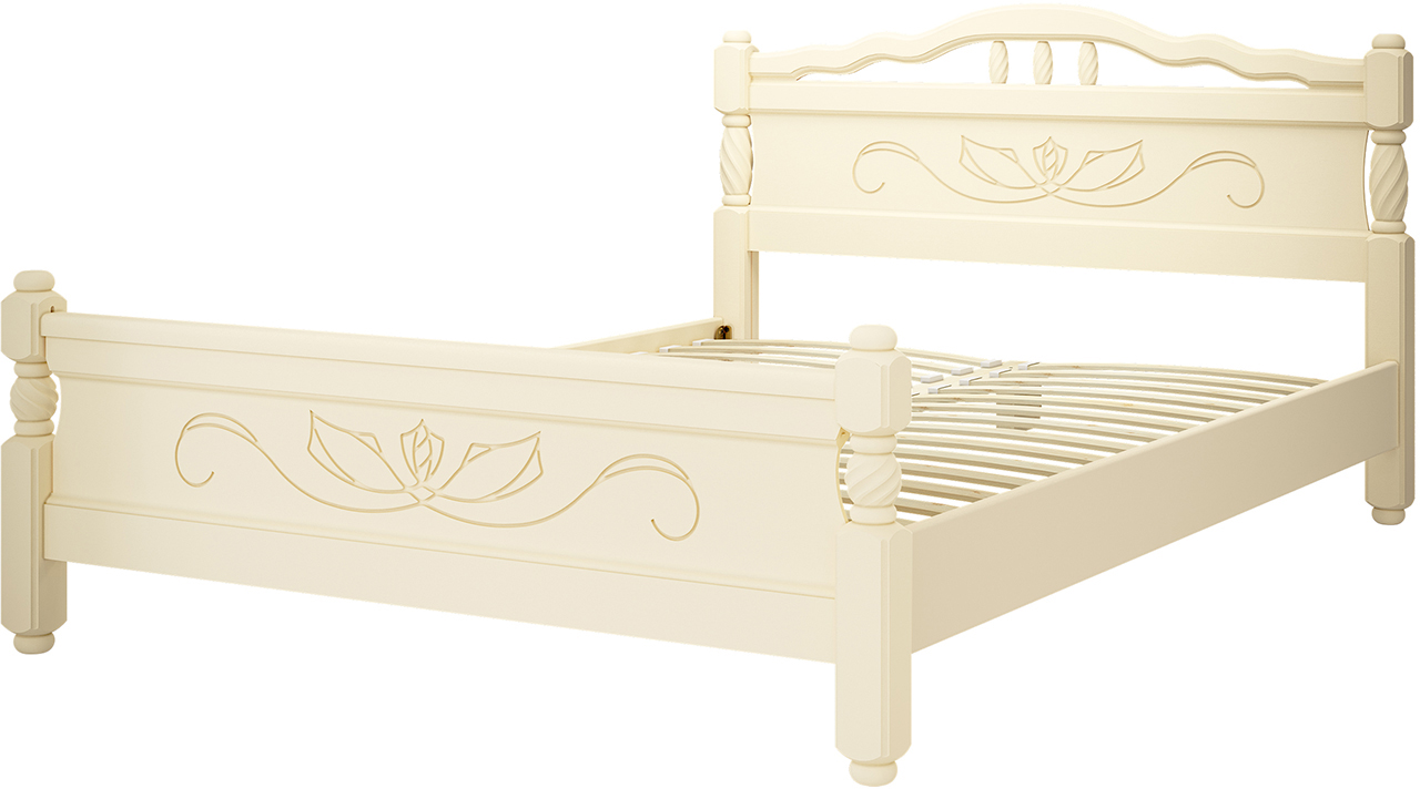 Каркас кровати Bravo Мебель Карина 5 140x200 (слоновая кость) - фото