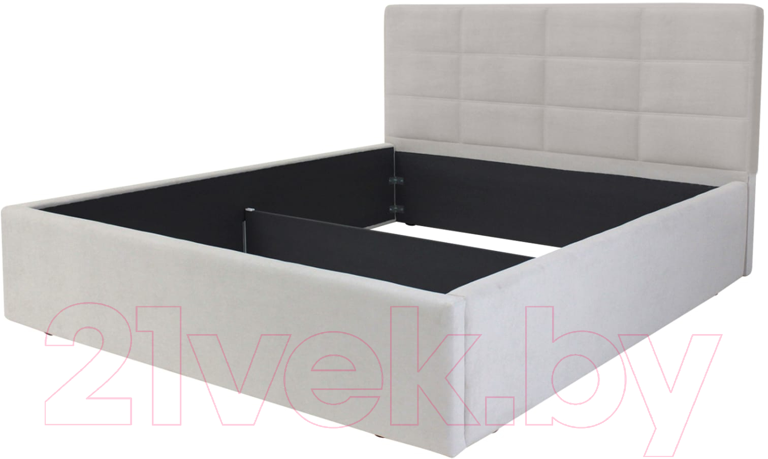 Полуторная кровать Аквилон Классик 14 ПМ (галакси 01 молочный) - фото