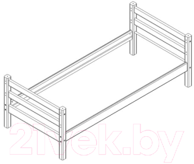 Каркас кровати Мебельград Соня пакет №1 (массив сосны лаванда)