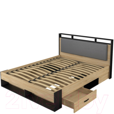 Двуспальная кровать Мебель-Неман Стенли МН-037-01