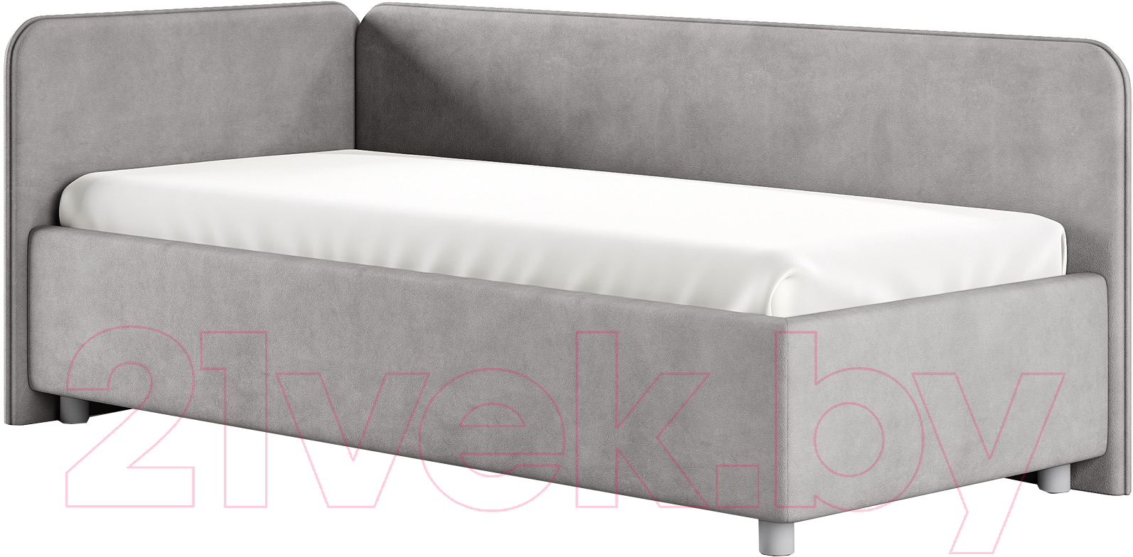 Каркас кровати Сонум Capri L 90x200 (замша серый) - фото