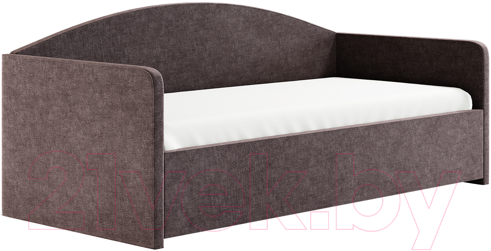 Каркас кровати Сонум Uno 90x200 (микровелюр кофе) - фото